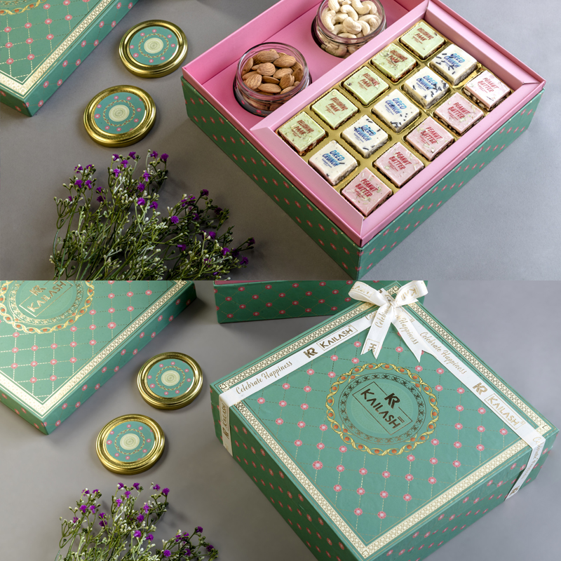 Nikhaar Luxury Gift Box – Purple Bird | Luxury Indian Gifting